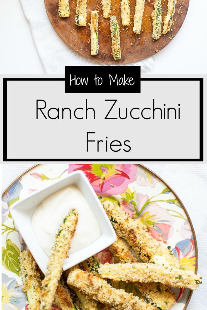 Ranch Zucchini Fries Recipe featured by popular North Carolina lifestyle blogger, Coffee Beans and Bobby Pins