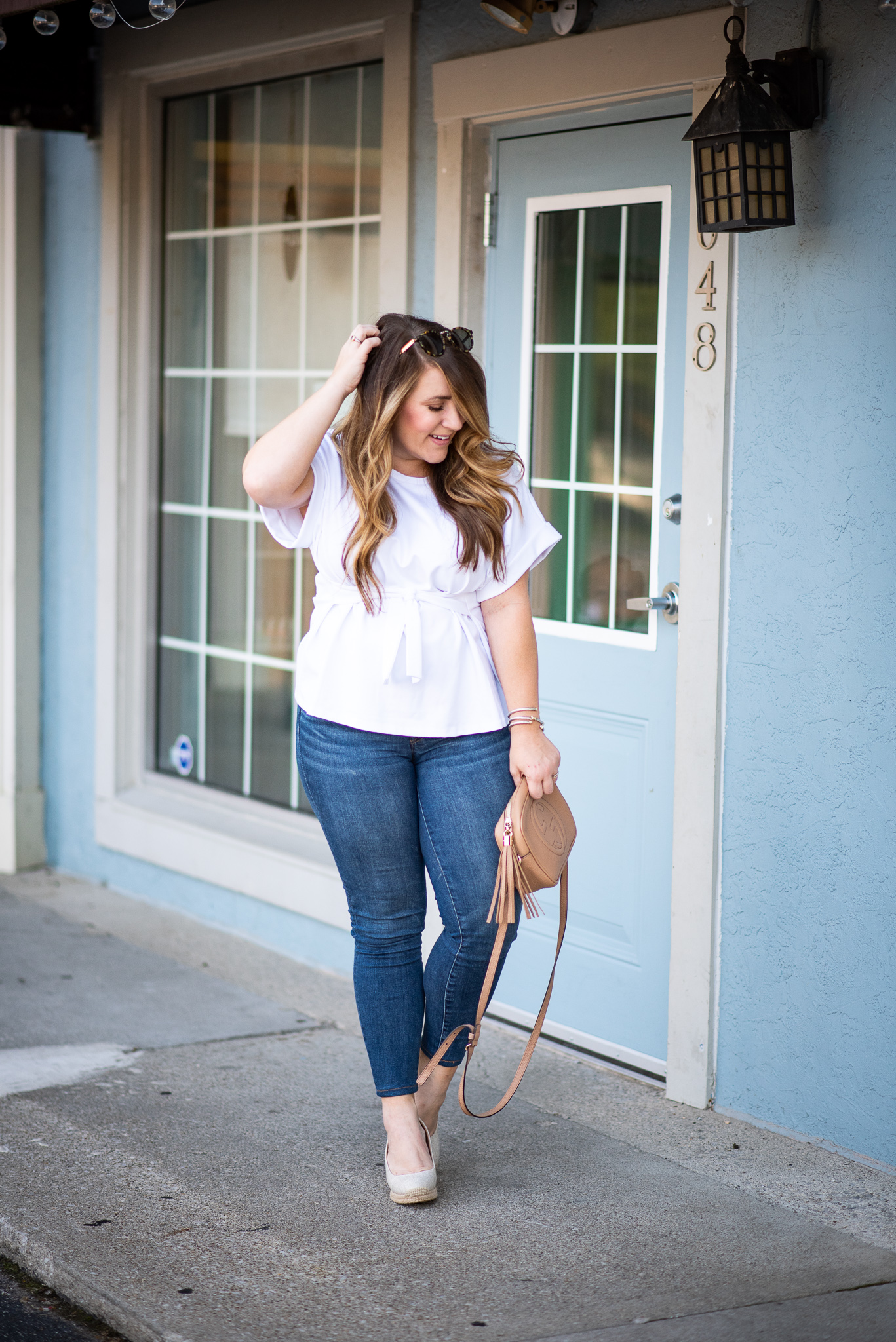 Express | Versatile Front Tie Top and the Store I Forgot About featured by popular Ohio fashion blogger Coffee Beans and Bobby Pins