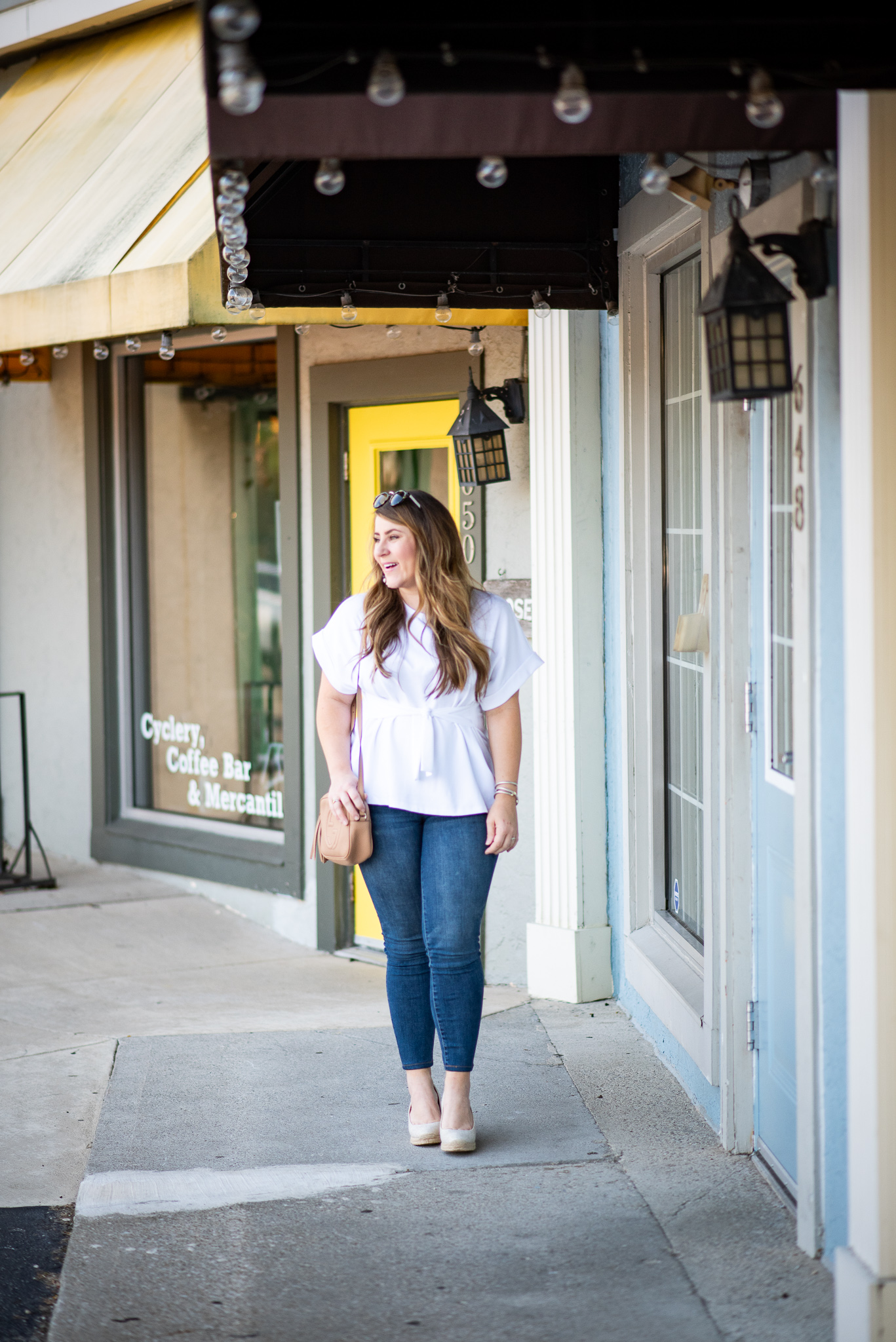 Express | Versatile Front Tie Top and the Store I Forgot About featured by popular Ohio fashion blogger Coffee Beans and Bobby Pins