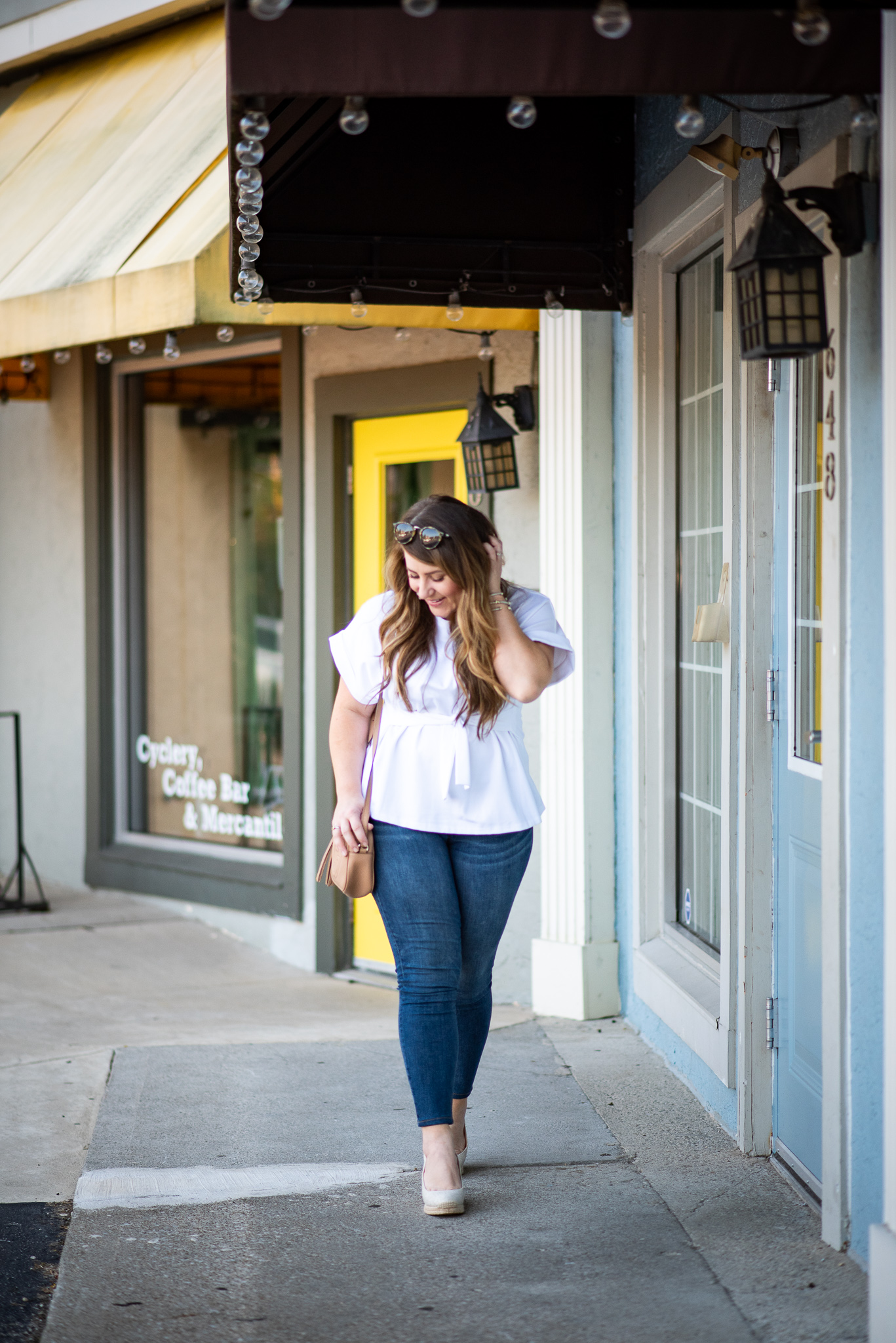 Express | Versatile Front Tie Top and the Store I Forgot About featured by popular Ohio fashion blogger Coffee Beans and Bobby Pins