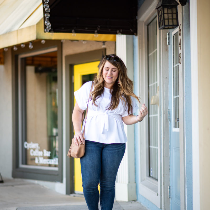 Versatile Front Tie Top and the Store I Forgot About