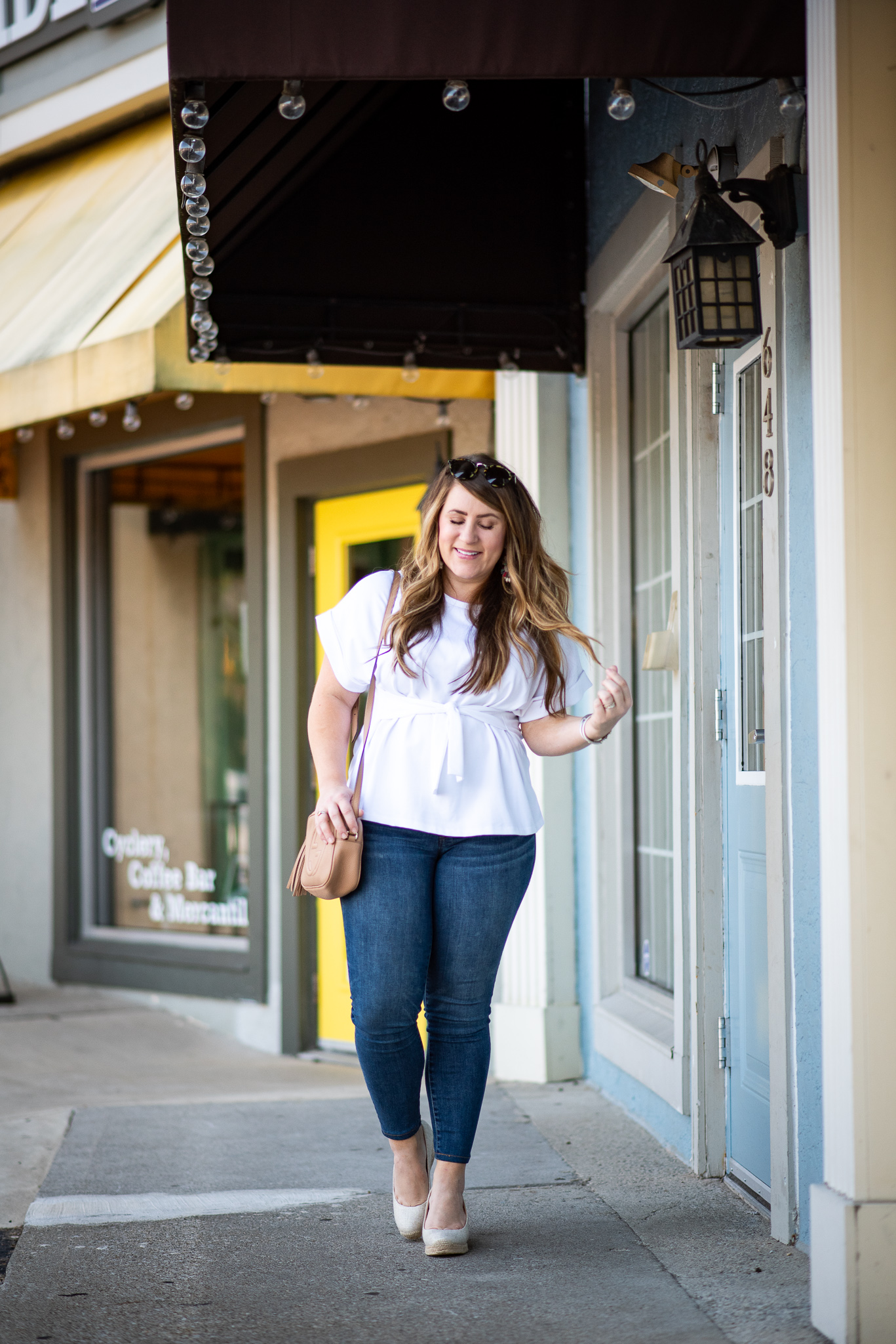 Express | Versatile Front Tie Top and the Store I Forgot About featured by popular Ohio fashion blogger Coffee Beans and Bobby Pins