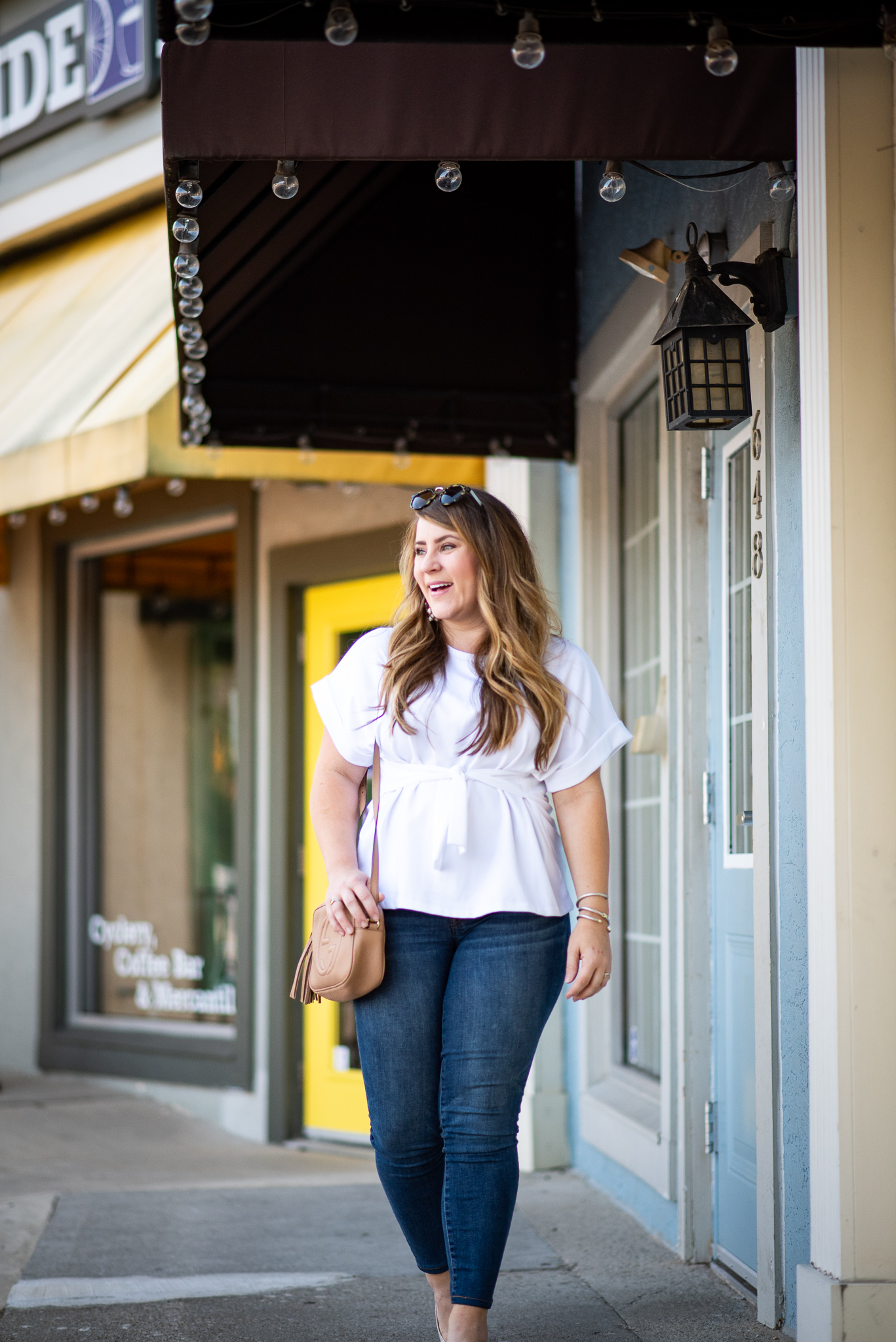 Express | Versatile Front Tie Top and the Store I Forgot About featured by popular Ohio fashion blogger Coffee Beans and Bobby Pins