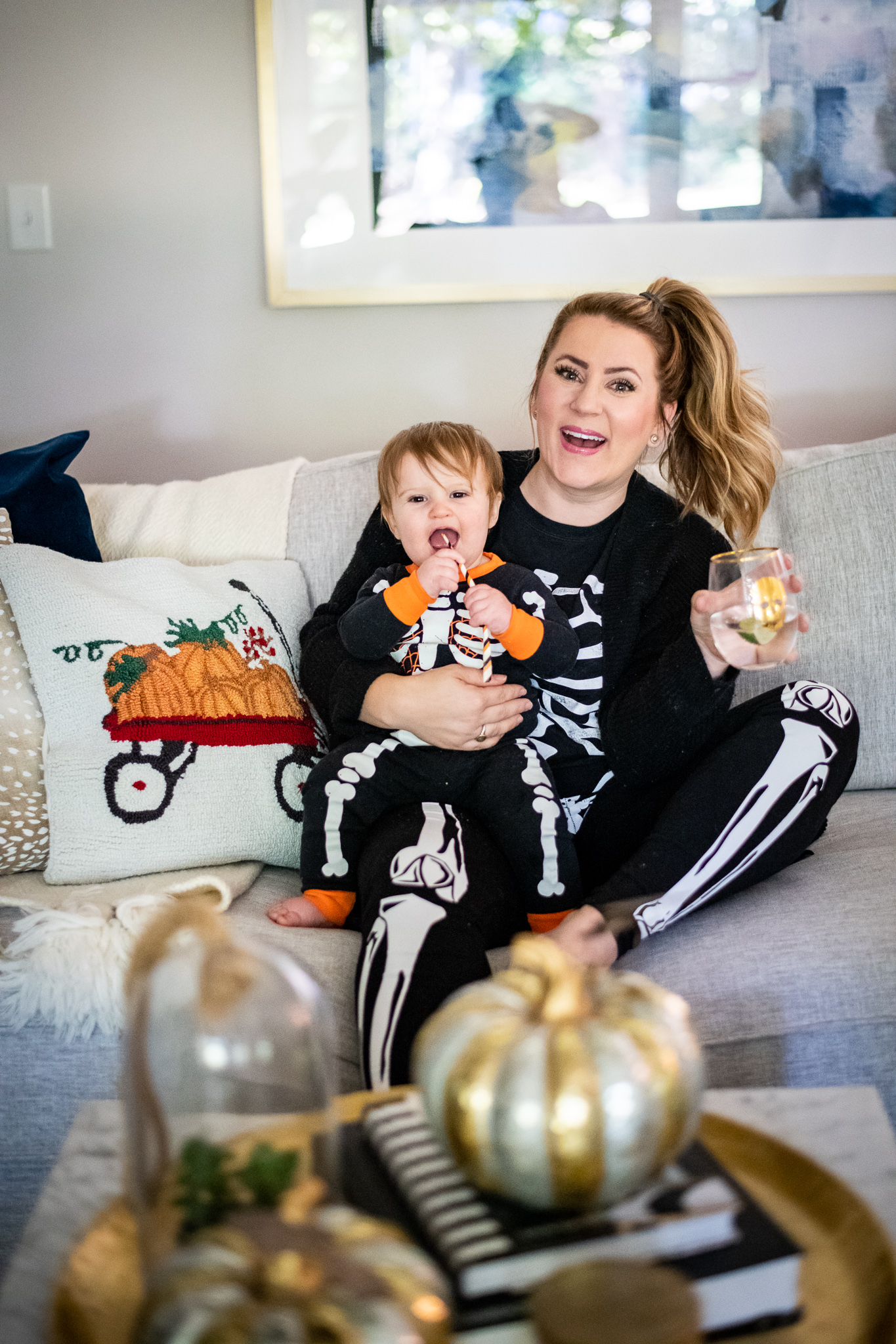 JCPenney | Mother/Daughter | Halloween Pajamas and Decorating for Fall featured by top Ohio fashion blog Coffee Beans and Bobby Pins
