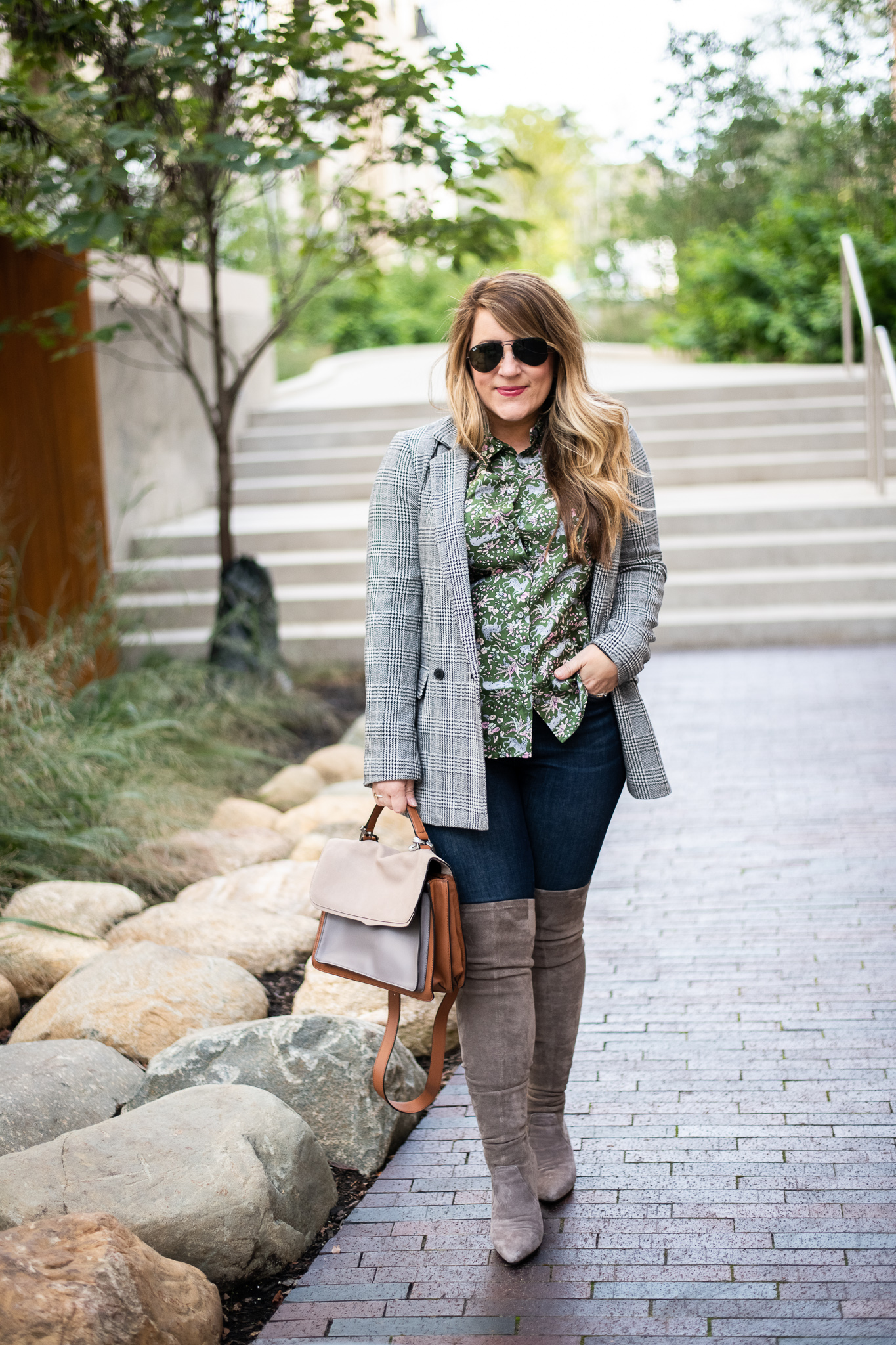 Gap | Old Navy | Banana Republic | Fashion | Plaid Blazer featured by top Ohio fashion blog Coffee Beans and Bobby Pins