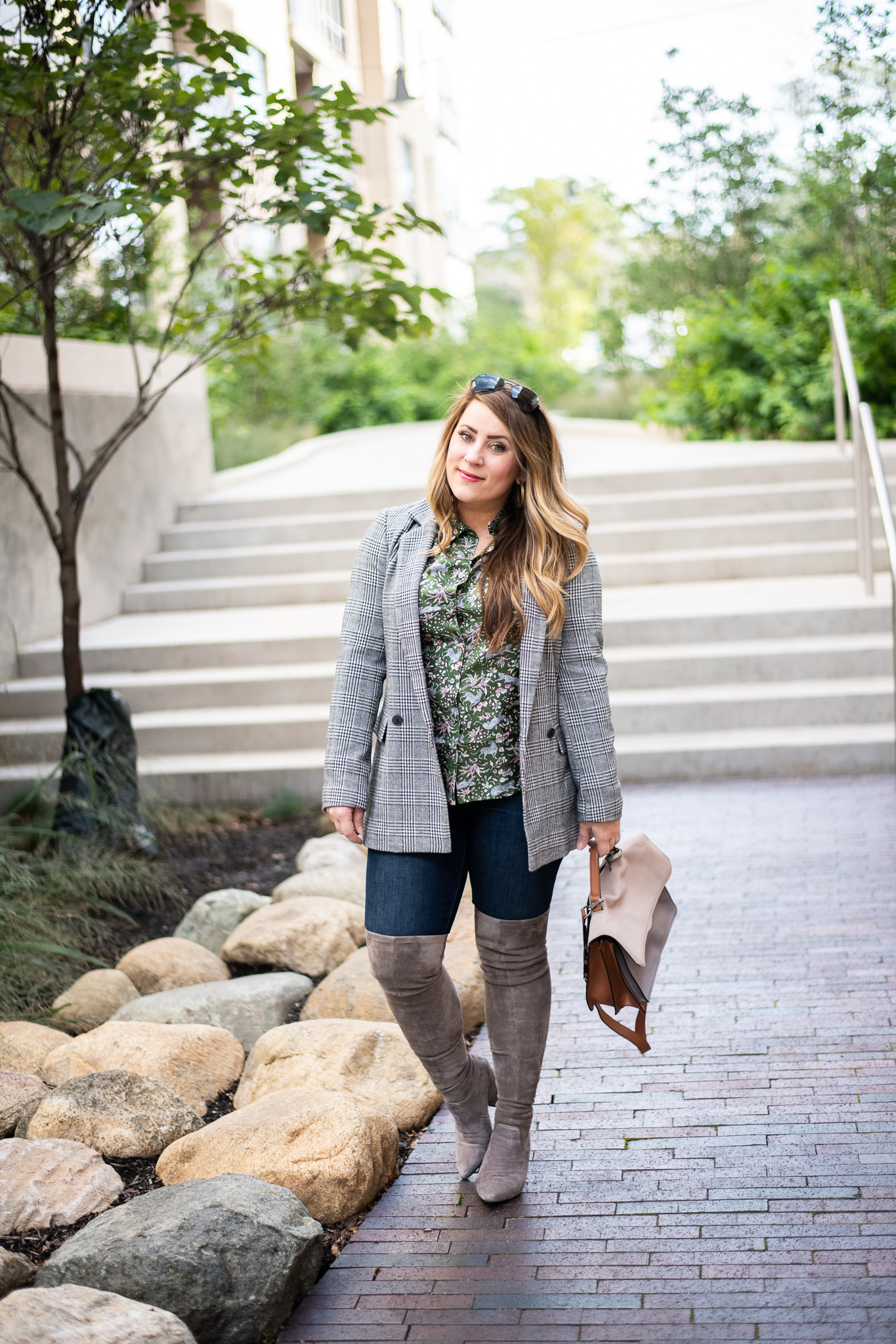 Gap | Old Navy | Banana Republic | Fashion | Plaid Blazer featured by top Ohio fashion blog Coffee Beans and Bobby Pins