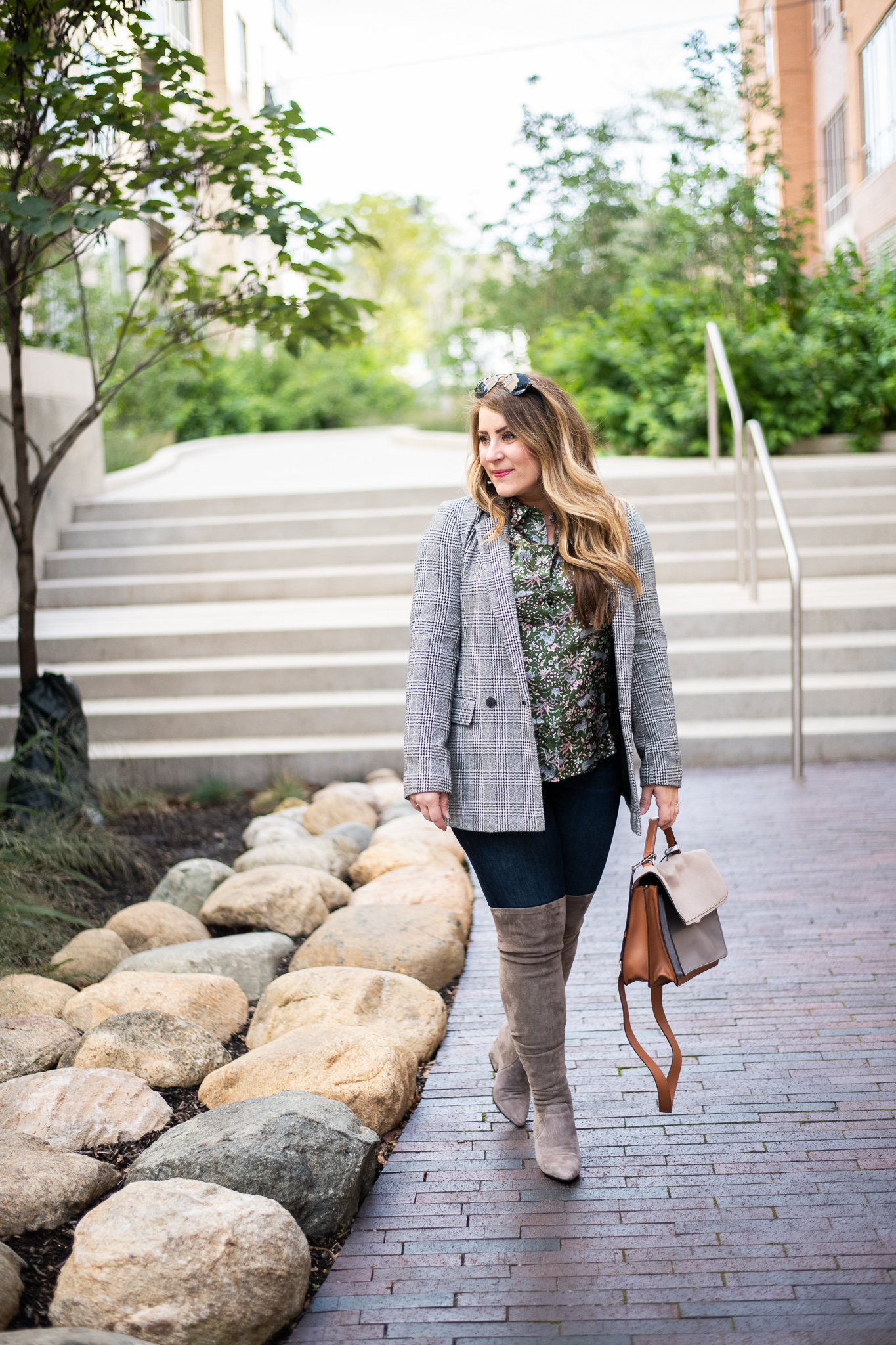 Gap | Old Navy | Banana Republic | Fashion | Plaid Blazer featured by top Ohio fashion blog Coffee Beans and Bobby Pins