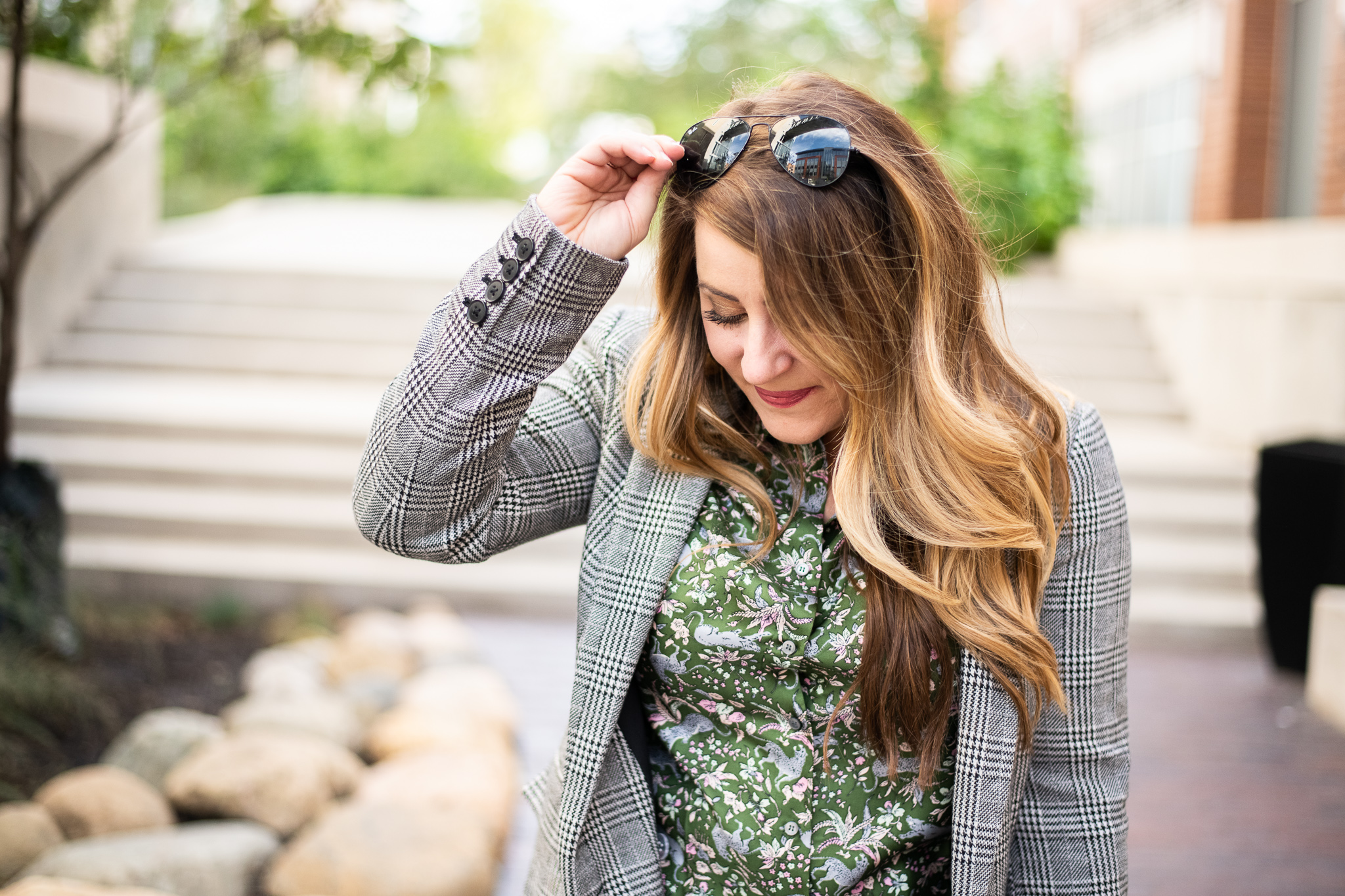 Gap | Old Navy | Banana Republic | Fashion | Plaid Blazer featured by top Ohio fashion blog Coffee Beans and Bobby Pins