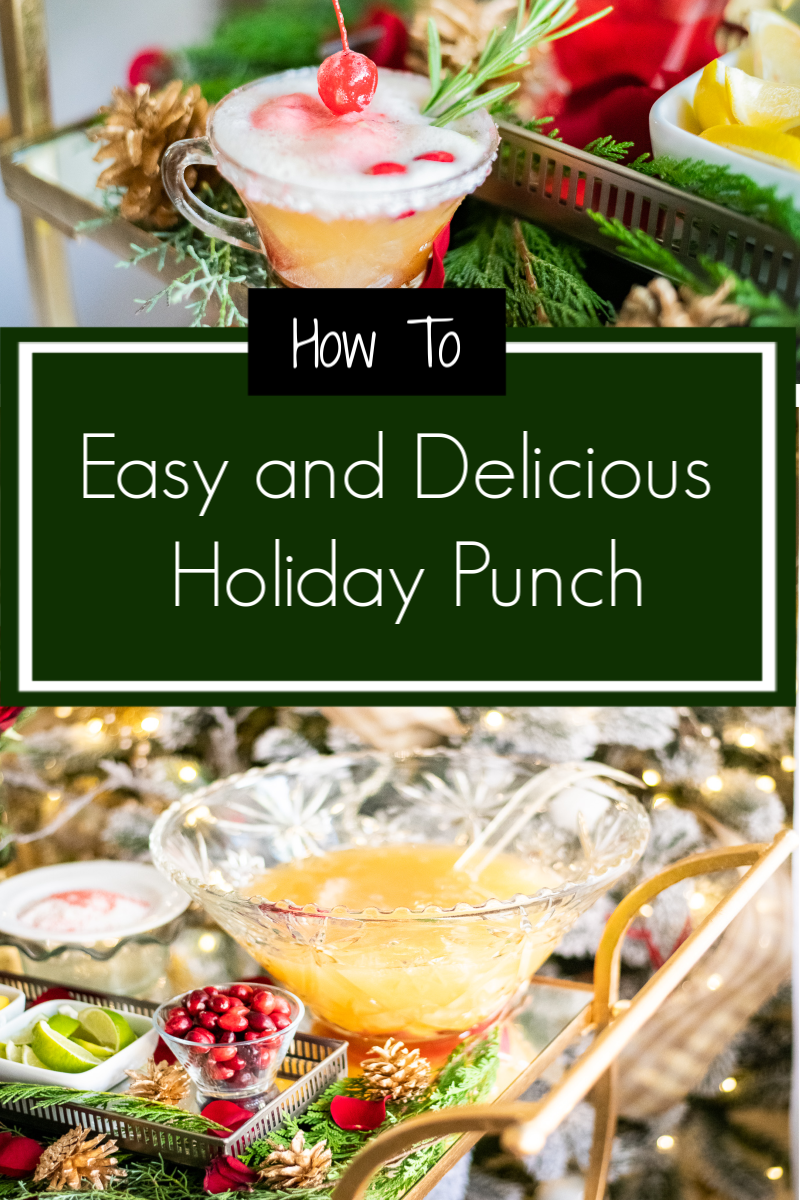 7UP | Christmas | Party | Easy and Delicious Non-Alcoholic Holiday Punch featured by top Ohio life and style blog Coffee Beans and Bobby Pins