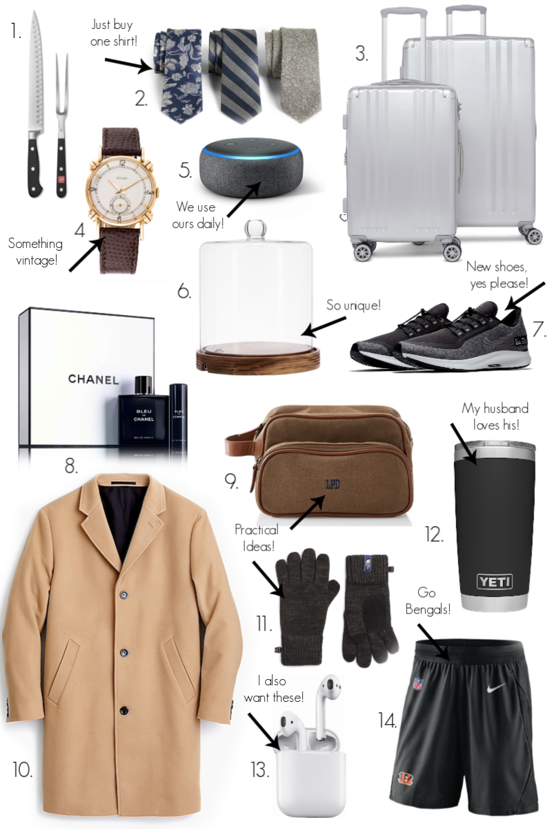 Amazon Echo | Chanel | Nike | Yeti | Apple AirPods | Unique Gift Ideas for Him featured by top Ohio life and style blog Coffee Beans and Bobby Pins
