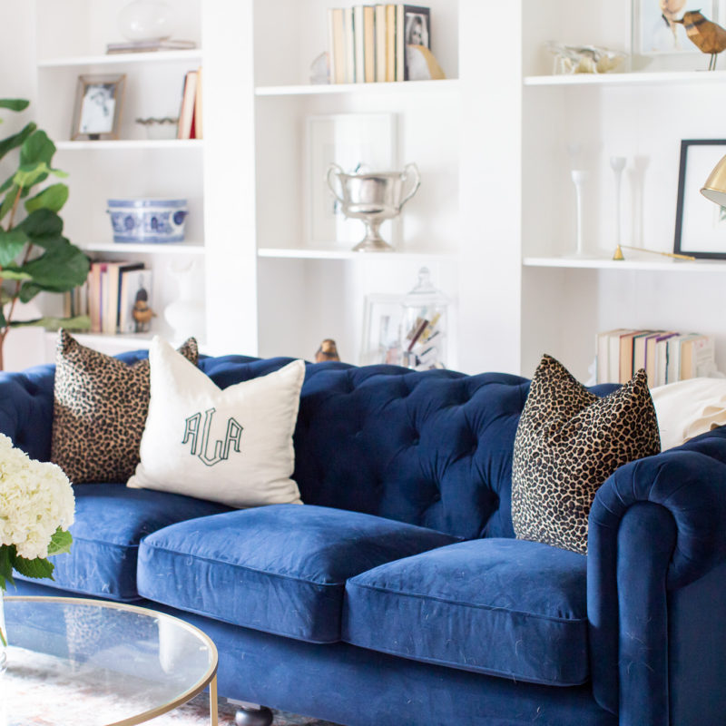 Our Front Living Room Reveal with my Grandin Road Sofa