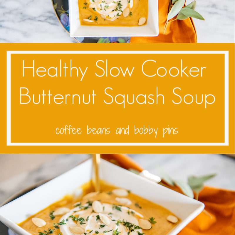 Healthy Slow Cooker Butternut Squash Soup Recipe