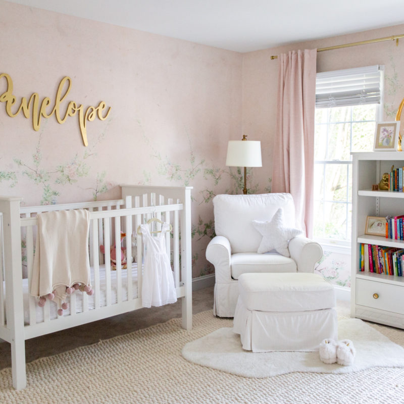 Floral & Pink Nursery in the New House