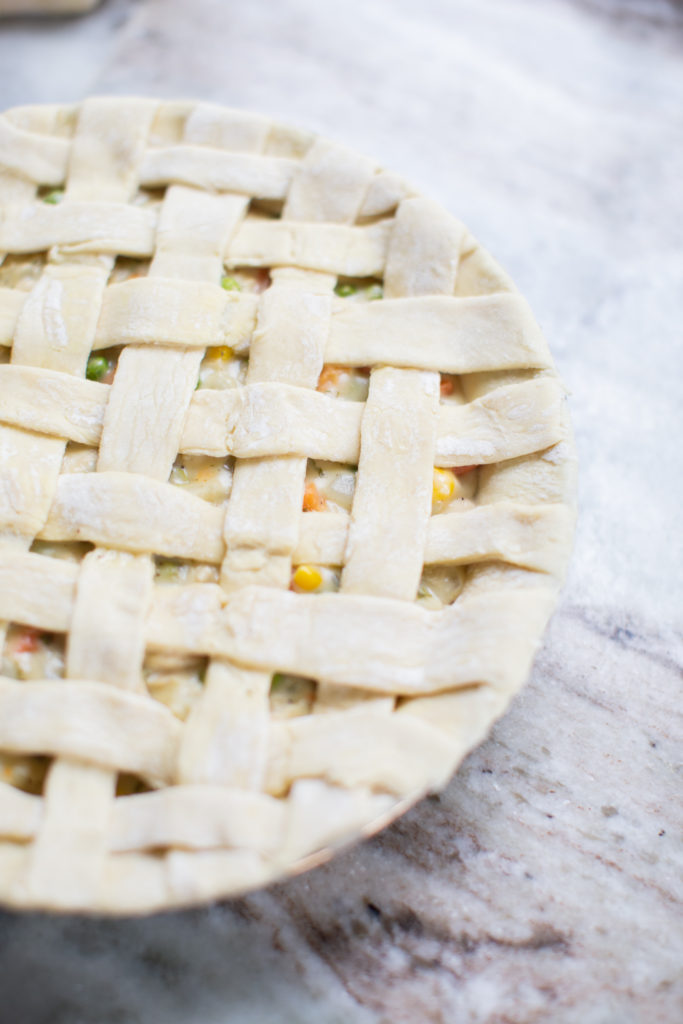 Homemade Chicken Pot Pie by popular Ohio lifestyle blog, Coffee Beans and Bobby Pins: image of homemade chicken pot pie. 